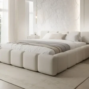 Designer Polsterbett Giulia Stoff mit Stauraum