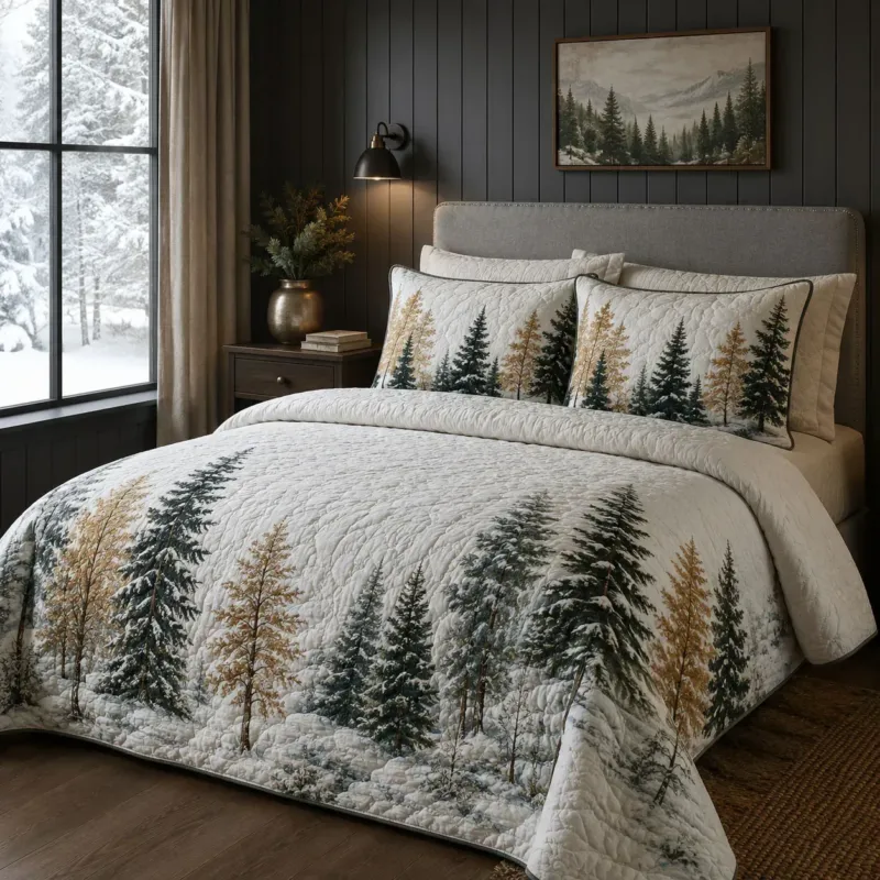 Evergreen Haven Bamboo Quilt Bedding Set
