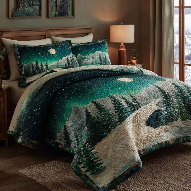 Forest Adventure Trail Bamboo Quilt Bedding Set
