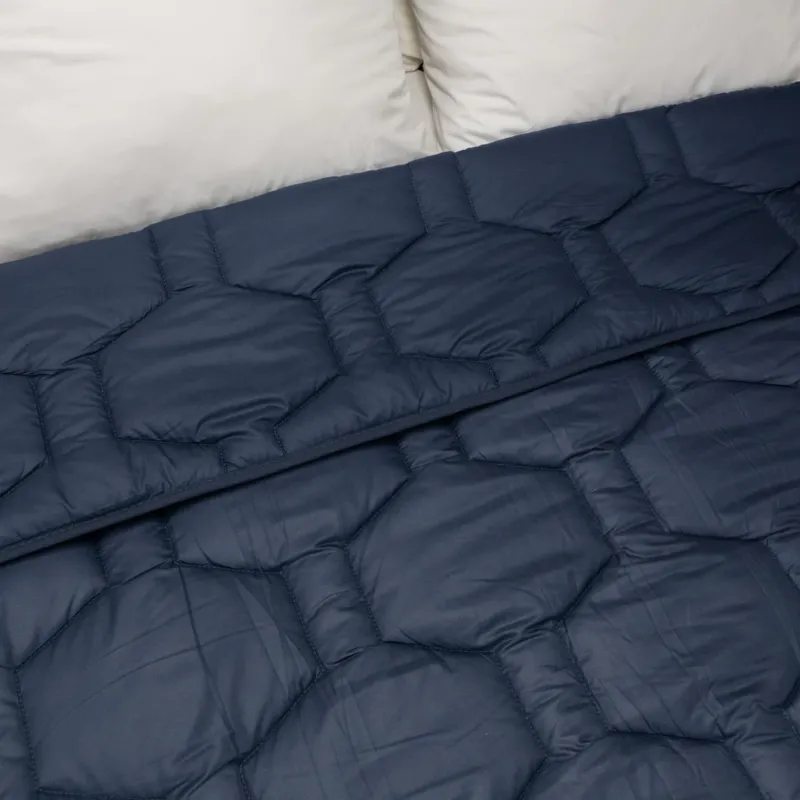 Wasbaar All Season Dekbed | Glossy | Dark Blue – Bild 3