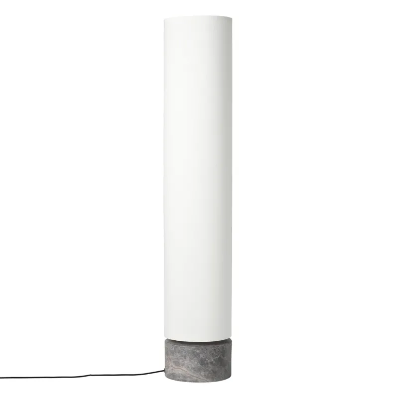 Gubi - Unbound LED Stehleuchte H 120cm-Gubi-Leinen weiß/Schirm-TOJU Interior