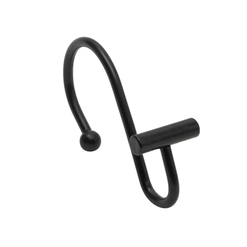 HALDEN SHOWER CURTAIN HOOK BLACK