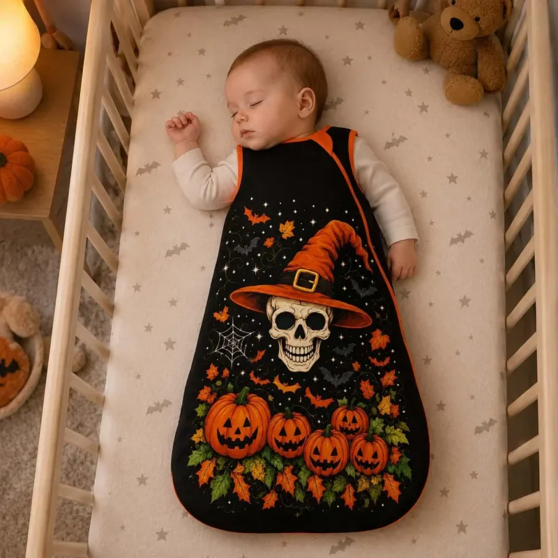 Halloween Skull Magic Bamboo Sleep Bag