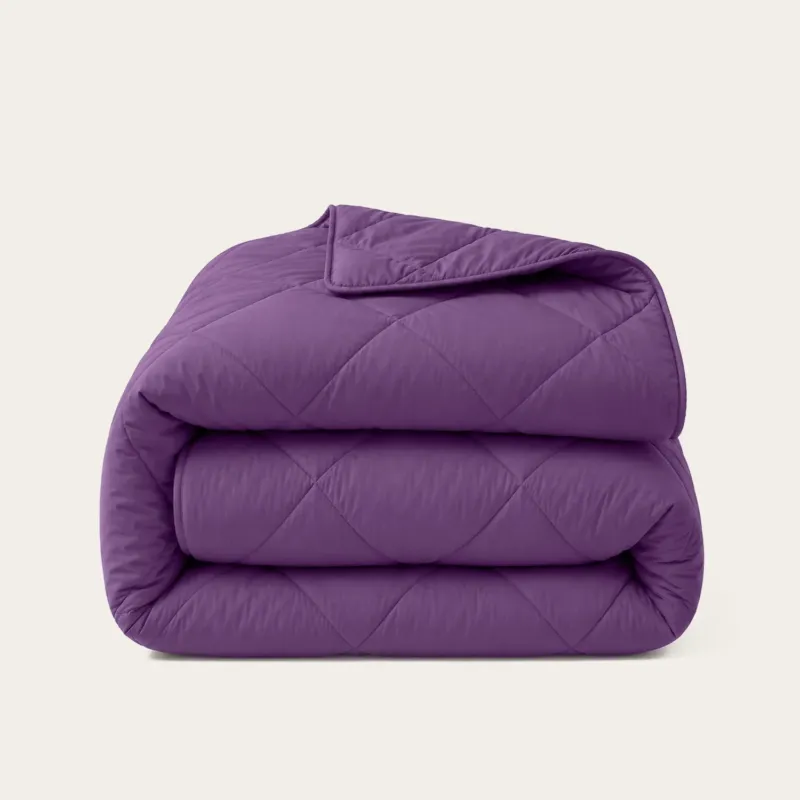 HappyBed Premium Percal dekbed in Wineberry kleur, geschikt voor het hele jaar, hypoallergeen en sneldrogend