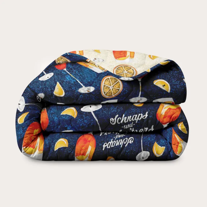 HappyBed x A Fish Named Fred double-sided colorful artistic dekbed for all-year comfort