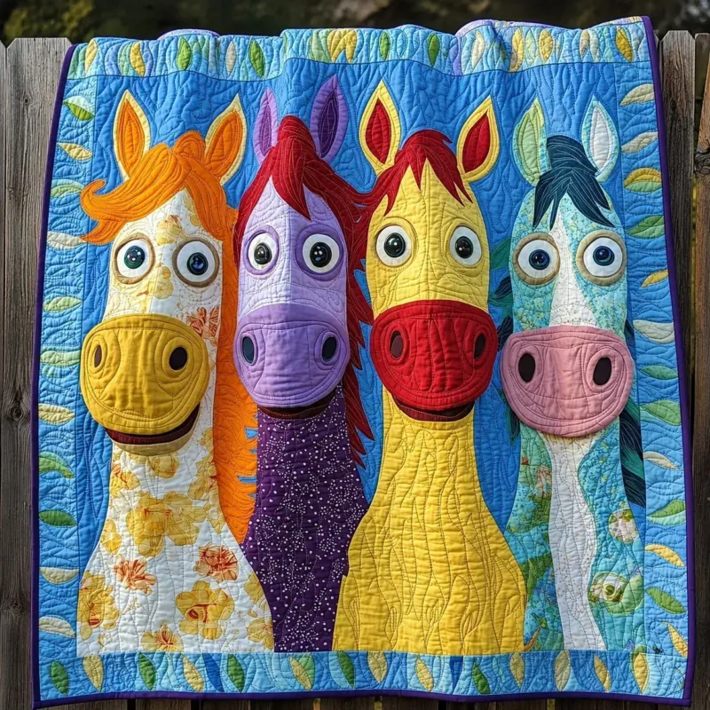 Happy Gallop Bamboo Quilt Blanket