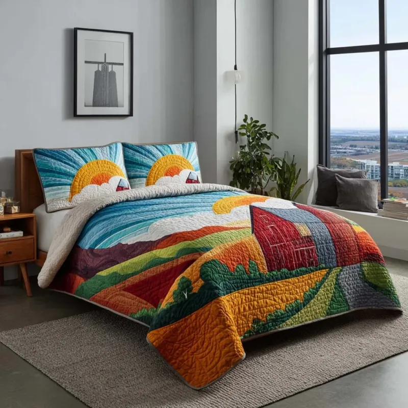 Happy Summer Days Bamboo Quilt Bedding Set