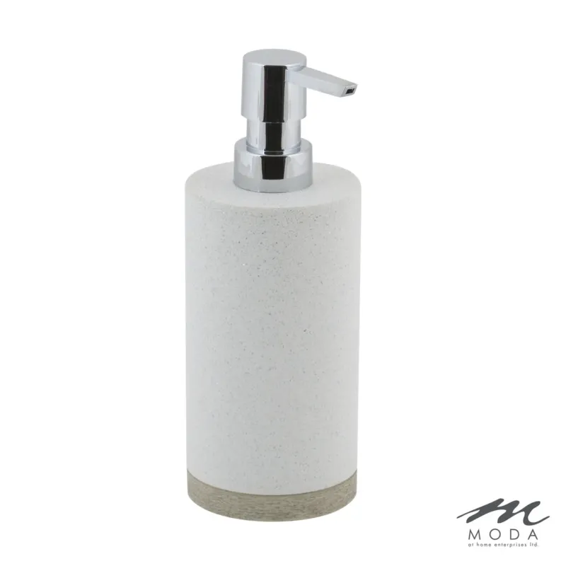 Hudson Soap/Lotion Dispenser Resin Wood Effect Grey