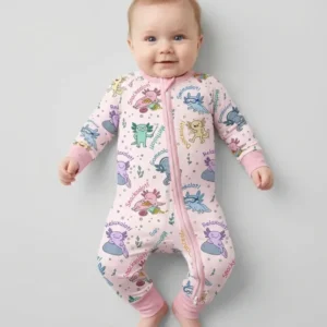 A Lotta Axolotls Bamboo Convertible Zippy