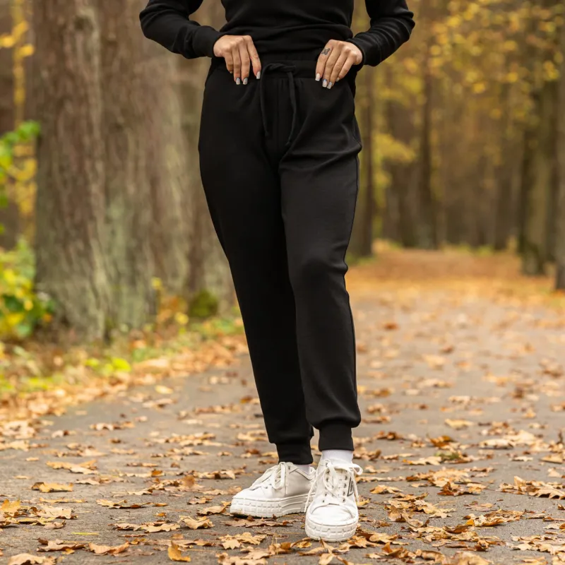 Women's Jogger sweatpants 250gsm Black