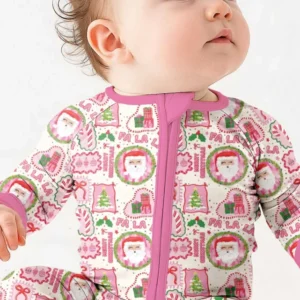 Fa La La Pink Christmas Bamboo Convertible Zippy