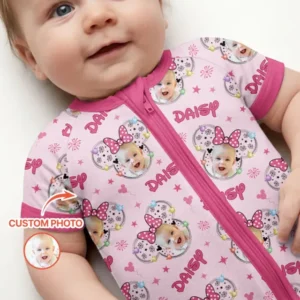 Custom Photo Little Princess Bamboo Shorty Zippy