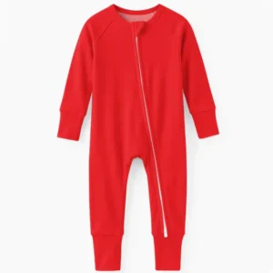 Crimson Bamboo Convertible Zippered Romper