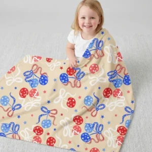 Cherry America 4th of July Bamboo Blanket