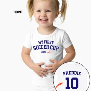 My First Soccer Cup 2026 Bamboo Two Piece Short Sleeve Pajama Set