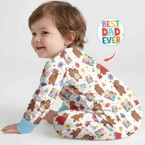 Best Daddy Bear Ever Family Matching Bamboo Convertible Zippy