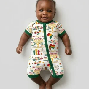 Happy Juneteenth Bamboo Shorty Zippy