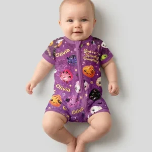Custom Name You're A Spooky Dumpling Bamboo Shorty Zippy
