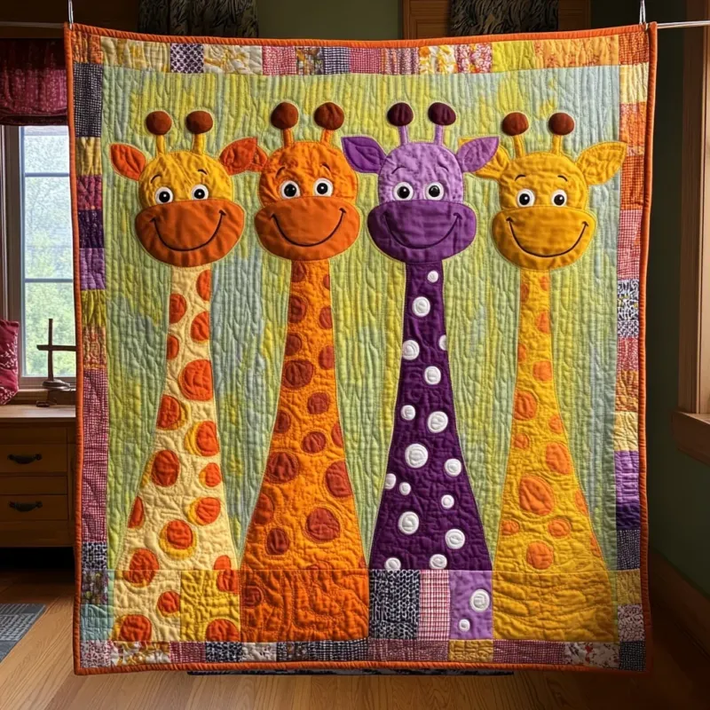 Rainbow Spots Bamboo Quilt Blanket