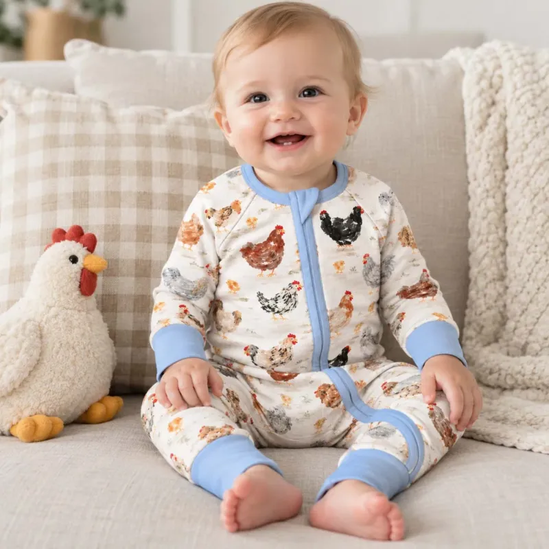 Rustic Chicken Farm Bamboo Convertible Zippy