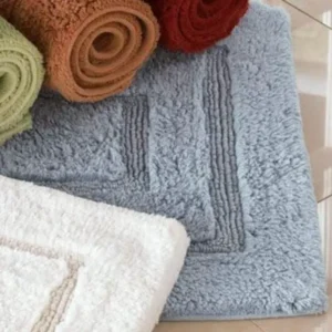 Kassa Bath Mat Towel Smoke Blue Medium 30"x32"