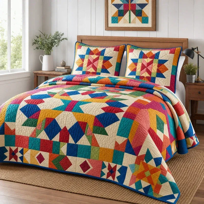 Spirited Barn Bamboo Quilt Bedding Set