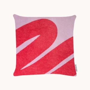 Swirl Cushion Cover Lilac Scarlet