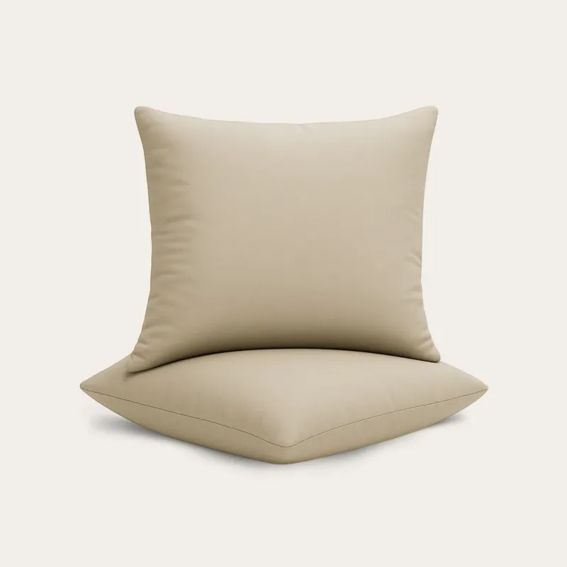 HappyBed Sierkussensloop | Taupe | Set van 2