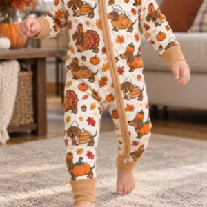 Thanksgiving Dachshund Feast Bamboo Convertible Zippy