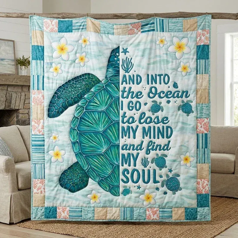 The Healing Tide Bamboo Quilt Blanket