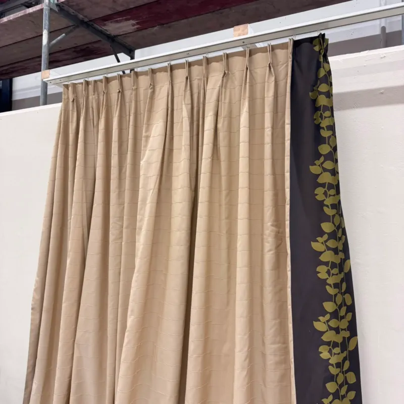 Gardine Beige Floral 260x260 Verdunkler Vorhang Gebraucht