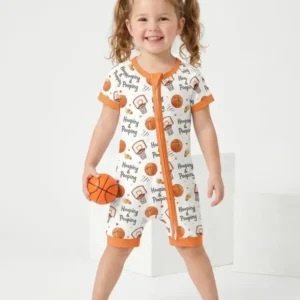 Funny Basketball Hooping & Pooping Bamboo Shorty Zippy