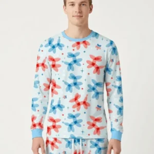 American Balloon Dog Party Bamboo Men's Pajama Set
