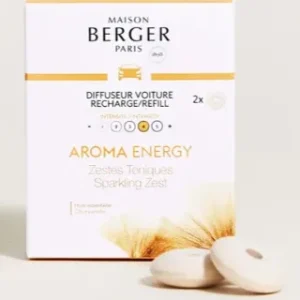 Maison Berger Aroma Energy Travel Refill Car Diffuser Set of 2