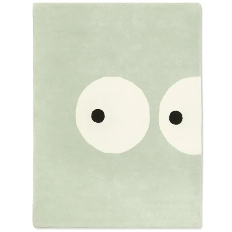 BLEUU - STUDIO - Tapis Enfant Zoeils Vert Pâle 120 x 170 Cm