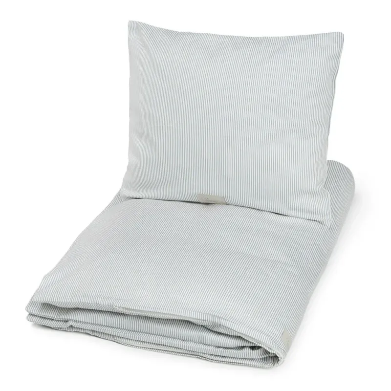 CAM CAM - Literie, Junior, 100 x 140 Cm - Gots Classic Rayures Bleu