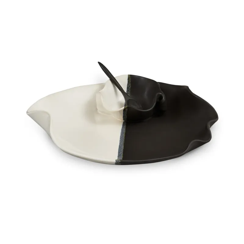 Small Dip Set with Rosewood Spoon