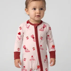 Flamingo Sweethearts Bamboo Convertible Zippy