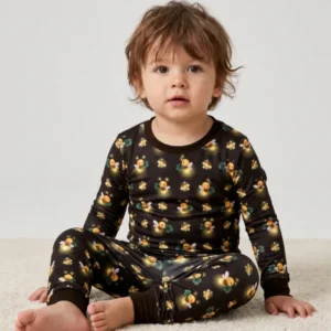 Firefly Lantern Glow Bamboo Two Piece Long Sleeve Pajama Set