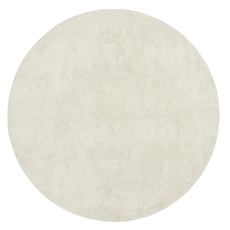 LORENA CANALS - Tapis À Laine Rond Naturel Ø 180 Cm