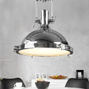 INDUSTRIAL Industrial Hängelampe 45cm silber Chrom Designklassiker