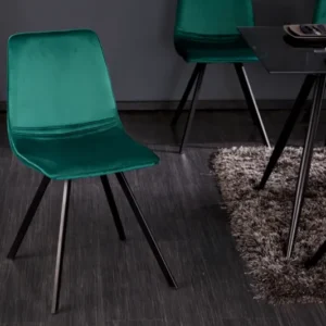 AMSTERDAM CHAIR Retro Stuhl smaragdgrün Samt Designklassiker