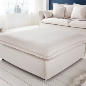 HEAVEN Großer Hussenhocker 100cm Leinenstoff