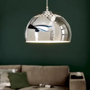 CHROME BALL Designer Hängelampe 32cm chrom Pendelleuchte Modern Design