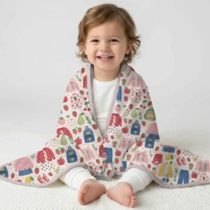 Strawberry School Style Bamboo Sleep Bag