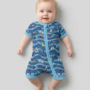 Blue Sail La Vie Family Matching Bamboo Shorty Zippy