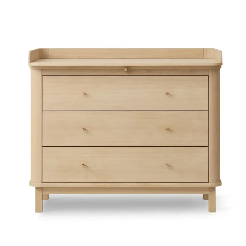 OLIVER FURNITURE - Commode À Langer 3 Tiroirs Wood, Chêne