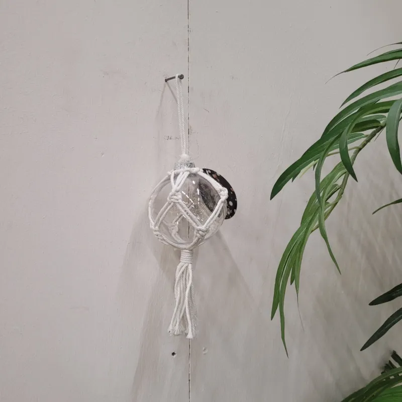 Makramee Anhänger Glas Boho Dekoration