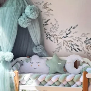Personalized baby bedding set for boy blue - KariStudio